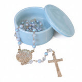 SMALL ROUND CERAMIC JEWELLERY BOX
