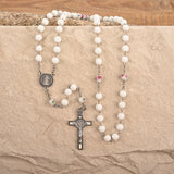 WHITE ROSE ROSARY