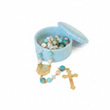 SMALL ROUND CERAMIC JEWELLERY BOX