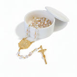 SMALL ROUND CERAMIC JEWELLERY BOX