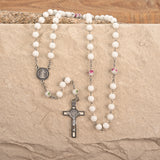 WHITE ROSE ROSARY