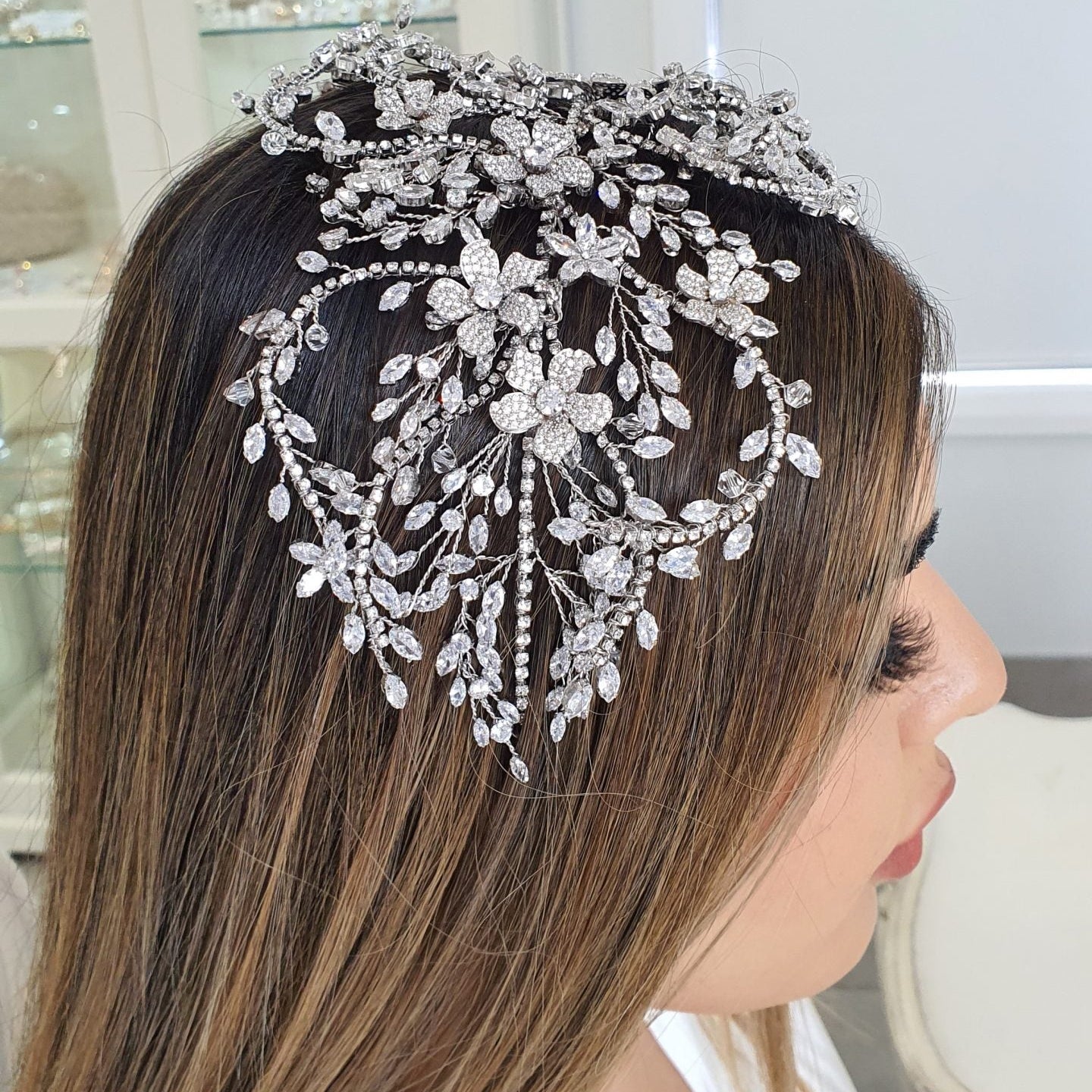 RoyalGleam Crown | Gemstone Majesty Headpiece | Regalia Radiance Tiar | Jeweled Elegance Diadem | Crown of Opulence | Majestic Sparkle Coronet | Gemstone Grace Headdress | Noble Aura Crown | Enchanted Jewels Tiara | Imperial Splendor Diadem